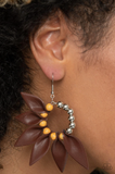 Flower Child Fever - Orange Earrings ~ Paparazzi Summer Packs