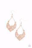 Sentimental Setting - Rose Gold Earrings ❤️ Paparazzi