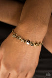 Shimmer Train - Brass Bracelet ❤️ Paparazzi