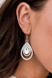 So The Story Glows - White Earrings ~ Paparazzi Fashion Fix