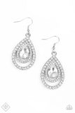 So The Story Glows - White Earrings ~ Paparazzi Fashion Fix