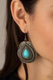 Southwestern Soul - Brass Earrings ~ Paparazzi