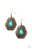 Southwestern Soul - Brass Earrings ~ Paparazzi