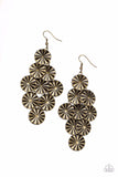 Star Spangled Shine - Brass Earrings ❤️ Paparazzi