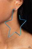 Starstruck Secret - Blue Earrings ❤️ Paparazzi