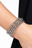 Striped Stack - Silver Bracelet ❤️ Paparazzi