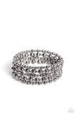 Striped Stack - Silver Bracelet ❤️ Paparazzi