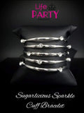 Sugarlicious Sparkle - White Bracelet ~ Paparazzi Life Of The Party