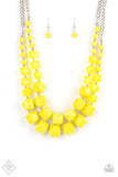 Summer Excursion - Yellow Necklace ❤️ Paparazzi