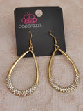 Take A Dip - Gold Earrings ~ Paparazzi Fashion Fix