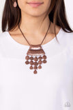 Totem Trek - Copper Necklace ❤️ Paparazzi