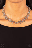 Tough Crowd - Silver Necklace ❤️ Paparazzi