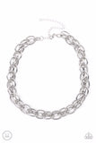 Tough Crowd - Silver Necklace ❤️ Paparazzi