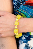Trendsetting Tourist - Yellow Bracelet ❤️ Paparazzi