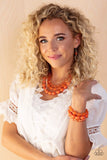 Tropical Hideaway - Orange Necklace ❤️ Paparazzi
