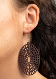 Tropical Retreat - Brown Earrings ❤️ Paparazzi