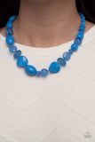 Tropical Tsunami - Blue Necklace ❤️ Paparazzi