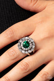 Twinkling Trance - Green Ring ❤️ Paparazzi