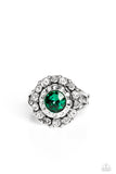 Twinkling Trance - Green Ring ❤️ Paparazzi