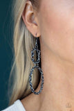 Twist of FABULOUS - Black Earrings ❤️ Paparazzi