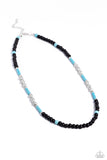 Volcanic Valiance - Blue Necklace ❤️ Paparazzi