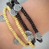 Woodnt Count It - Yellow Bracelet Fashion Fix