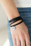 Wonderfully Worded - Black Bracelet ❤️ Paparazzi