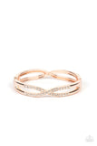 Woven in Wealth - Rose Gold Bracelet ❤️ Paparazzi