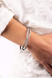 Woven in Wealth - White Bracelet ❤️ Paparazzi