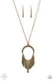 You Wouldnt FLARE! - Brass Necklace ❤️ Paparazzi