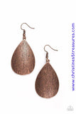 All Allure - Copper Earring ~ Paparazzi Earrings