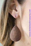 All Allure - Copper Earring ~ Paparazzi Earrings