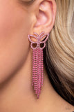 Billowing Butterflies - Pink Earrings ❤️ Paparazzi