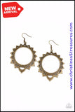 Casually Capricious - Brass Earrings ❤️ Paparazzi