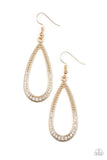 Dripping In Diamonds - Gold Earrings