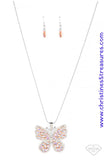 Fame and FLUTTER - Multi Orange Necklace ❤️ Paparazzi