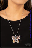 Fame and FLUTTER - Multi Orange Necklace ❤️ Paparazzi