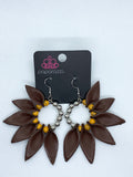 Flower Child Fever - Orange Earrings ~ Paparazzi Summer Packs