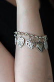 Garden Hearts - White Bracelet ~ Paparazzi