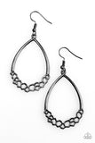 Geo Go-Getter - Black Earrings Paparazzi