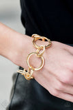 Give Me A Ring - Gold Bracelet ❤️ Paparazzi