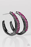 Glitter Jam - Pink Earrings ~ Paparazzi