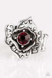 Glowing Gardens - Red Ring ~ Paparazzi