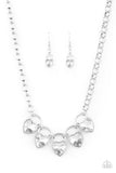 HEART On Your Heels - White Necklace ❤️ Paparazzi