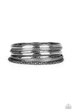 Hit The Stack - Black Bracelets ~ Paparazzi