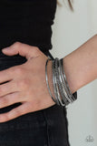 Hit The Stack - Black Bracelets ~ Paparazzi