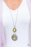 Hook Vine And Sinker - Yellow Necklace ~ Paparazzi