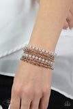 Ice Knowing You - Rose Gold Bracelet Paparazzi Life Of The Party