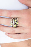 Beach House Party - Green Ring ~ Paparazzi Rings