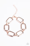 Basic Geometry - Rose Gold Bracelet ~ Paparazzi Bracelets